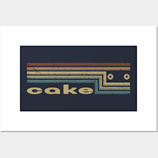 Cake Cassette Stripes Posters and Art